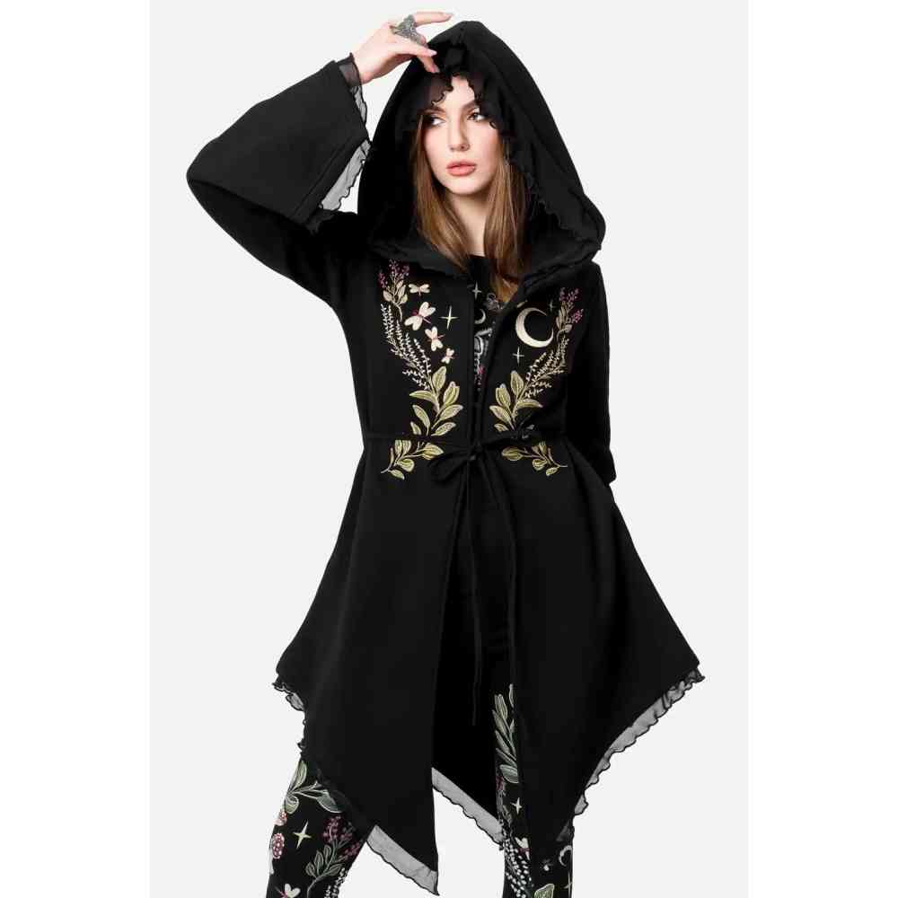 Restyle - Moon Phases Long cardigan - Black